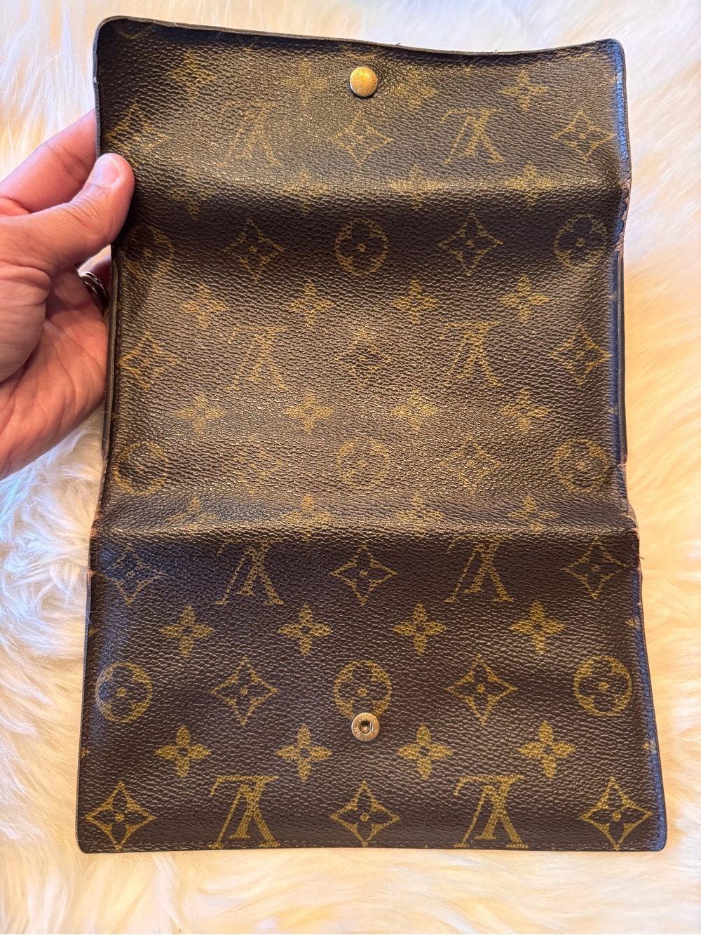 Louis Vuitton Monogram portes trésors vintage year 1990s
